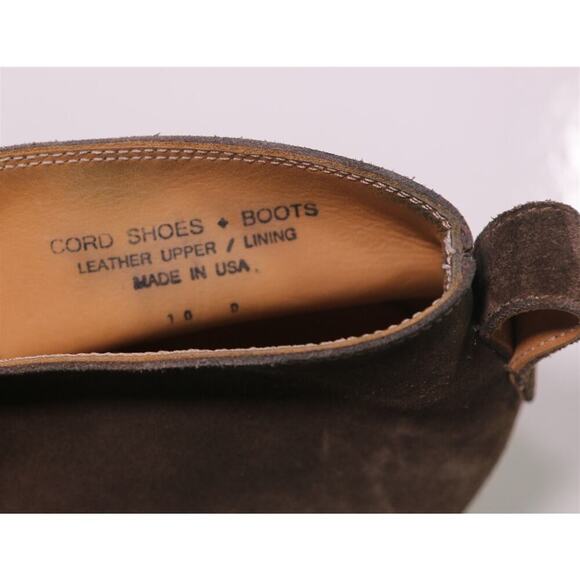 Thomas Wage x Cord Shoes & Boots Gray Brown Chukka Boots Men's US 10 - Picture 10 of 10